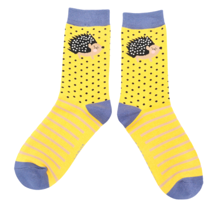 Little Hedgehogs Socks Yellow-0