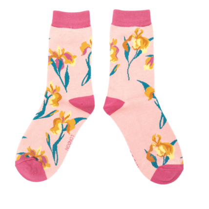 Wild Iris Socks Dusky Pink-0