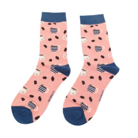 Coffee shop Socks Dusky Pink-0
