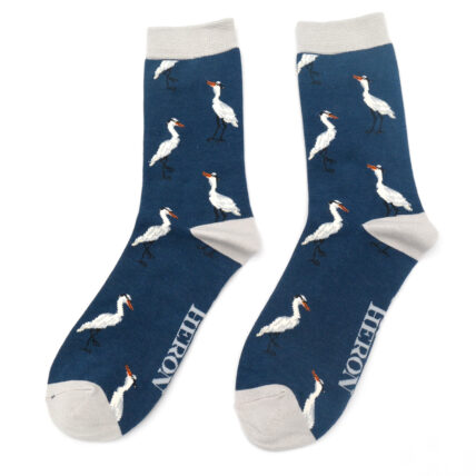 Mr Heron Herons Socks Navy-0