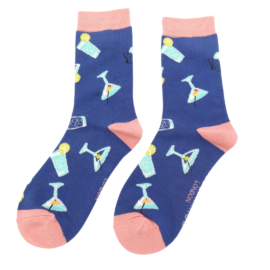 Cocktails Socks Denim-0