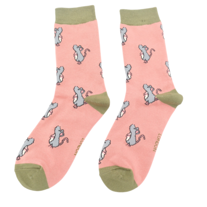 Little Mice Socks Dusky Pink-0