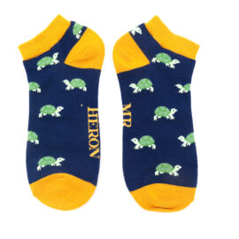 Mr Heron Turtles Trainer Socks Navy-0