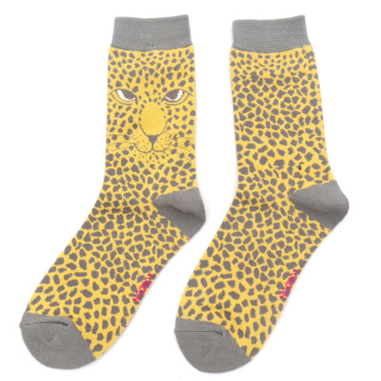Leopard Socks Yellow-0