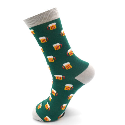 Mr Heron Beer Socks Green-0