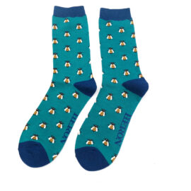 Mr Heron Honey Bees Socks Teal-0