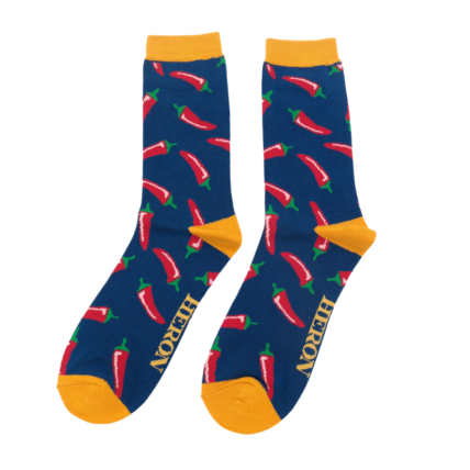 Mr Heron Chillis Socks Navy-0