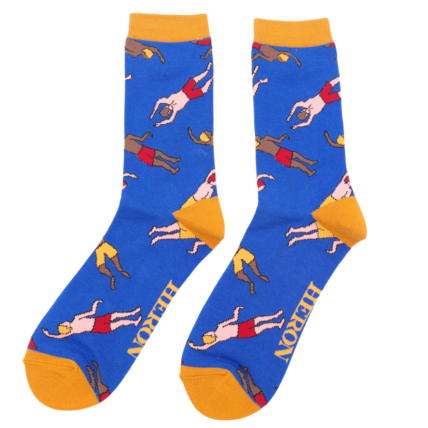 Mr Heron Swimmers Socks Blue-0