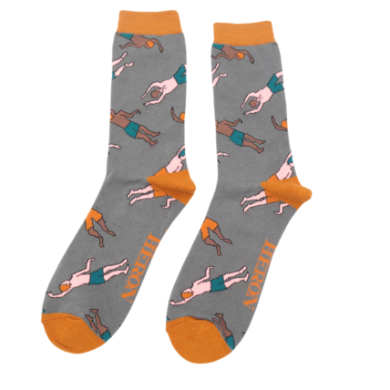 Mr Heron Swimmers Socks Grey-0