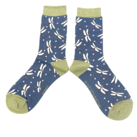 Dragonfly Socks Navy-0