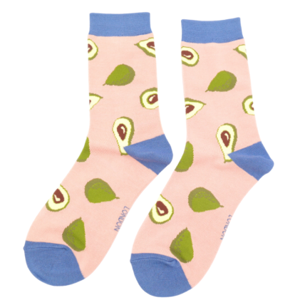 Avocados Socks Dusky Pink-0