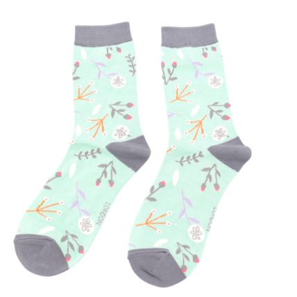 Dandelion Floral Socks Mint-0