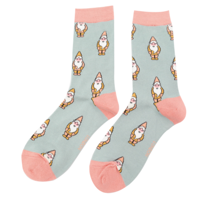 Gnomes Socks Duck Egg-0