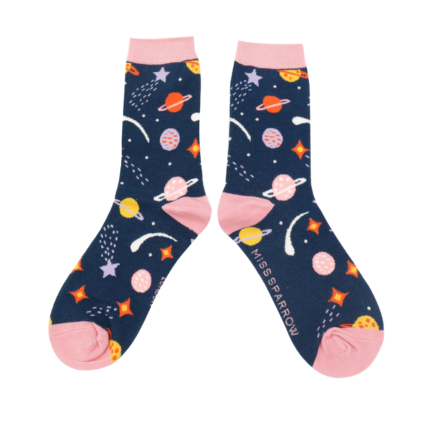 Space Socks Navy-5670
