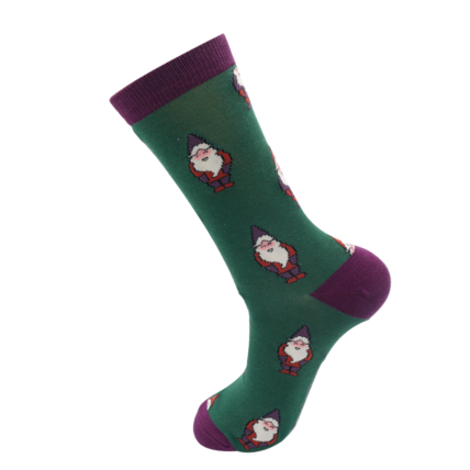 Mr Heron Gnomes Socks Antique Green-5699