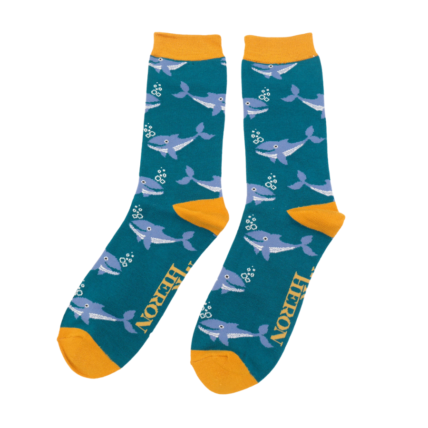 Mr Heron Whales Teal-0