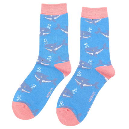Whales Socks Sky-0