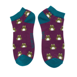 Men's Frogs Trainer Socks Purple-0