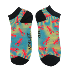 Men's Lobsters Trainer Socks Teal-0