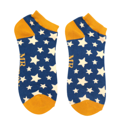 Men's Stars Trainer Socks Navy-0