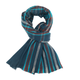 Tartan Teal Scarf-0