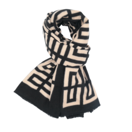 Geo Scarf Black-0