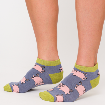 Piglets Trainer Socks Cornflower-0