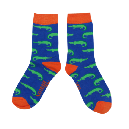 Boys Crocodiles Socks Blue-6288