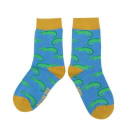 Boys Crocodiles Socks Powder Blue-0
