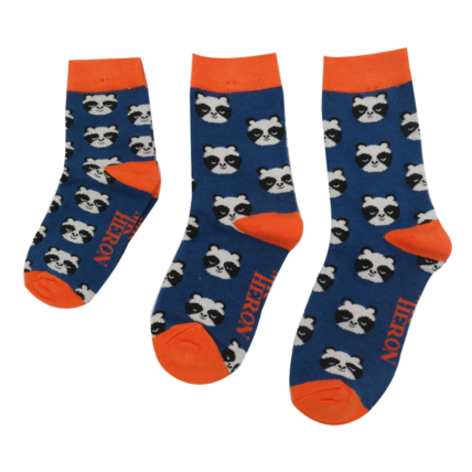 Boys Pandas Socks Navy-6327