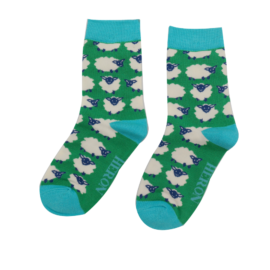 Boys Sheep Socks Green-0