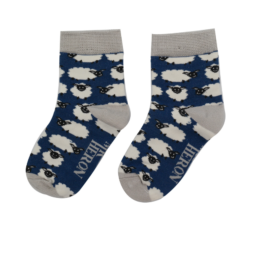 Boys Sheep Socks Navy-0