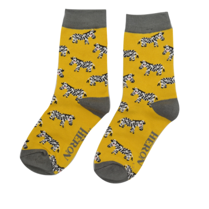Boys Zebra Socks Yellow-6380