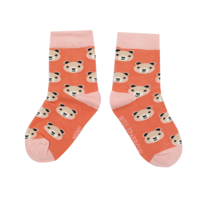 Girls Bears Socks Orange-0