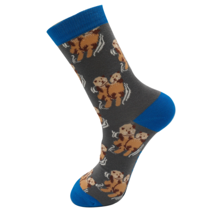 Men's Otters Socks Grey-6472