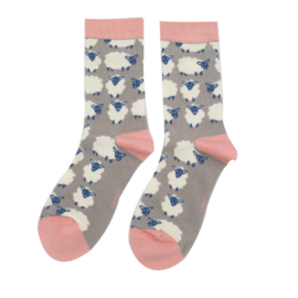 Happy Sheep Socks Grey-0