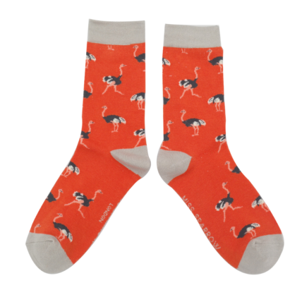 Ostrich Socks Burnt Orange-0
