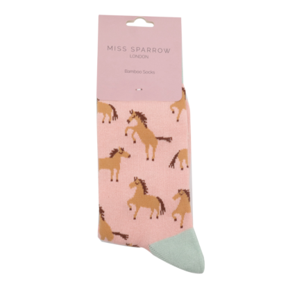 Wild Horses Socks Dusky Pink-6420