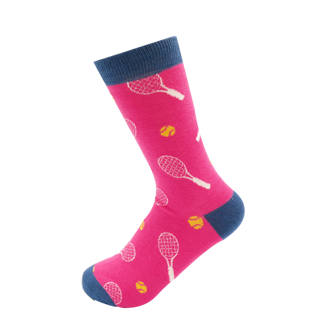 Tennis Socks Hot Pink - Miss Sparrow